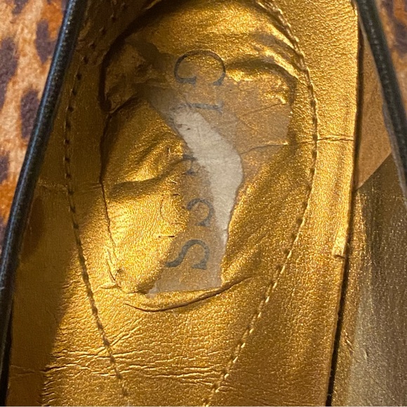 Guess Farren Leopard Cheetah Calf Hair Classy Pumps Heels Dress Shoes size 8 - Picture 7 of 7